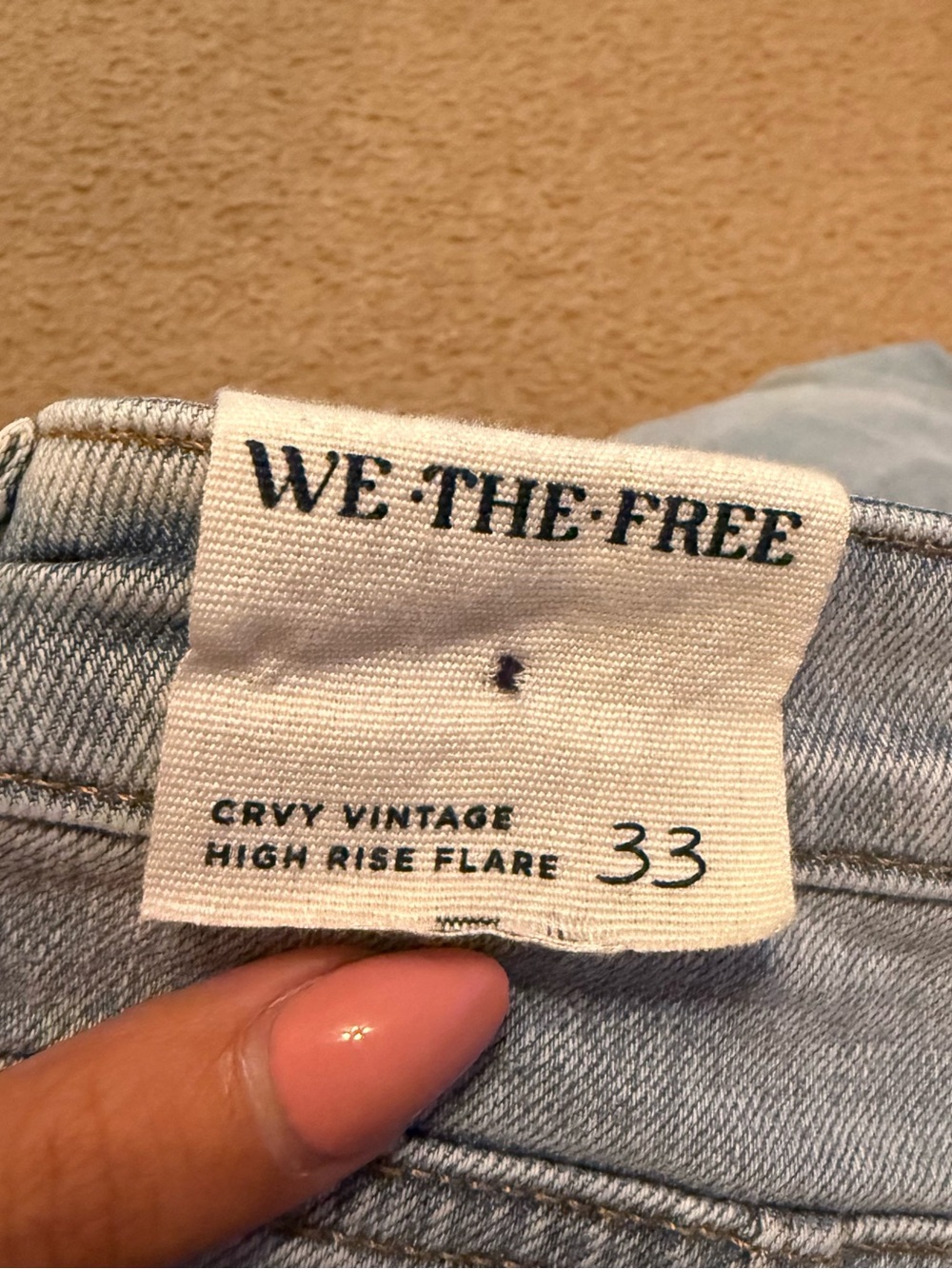 Free People Light Wash High Rise Flare Jeans - Picture 4 of 4